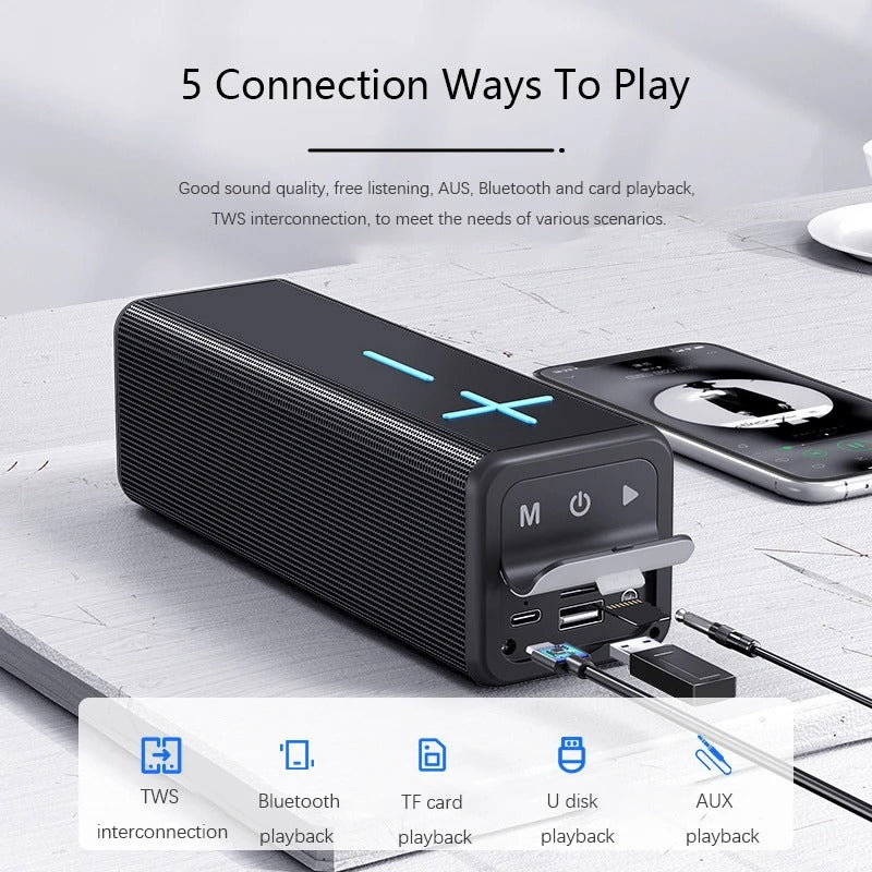V13 Portable TWS Bluetooth Speaker with HIFI Sound